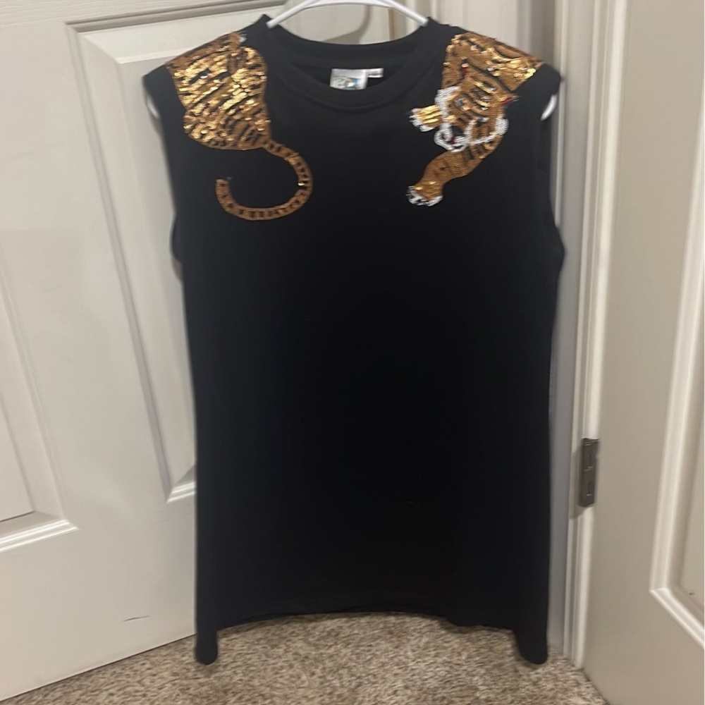 Queen of Sparkles Game Day Tiger Dress